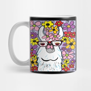 Llama in the Flowers Mug